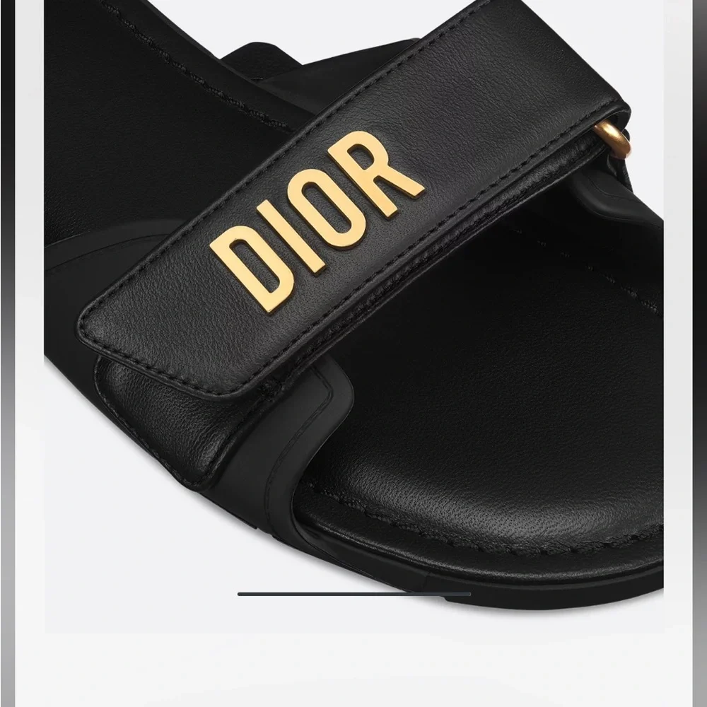 Dior Dioriviera Dioract Black Sandals - Picture 2 of 4